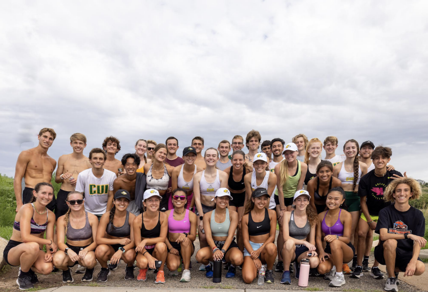 Cross Country teams post run group photo